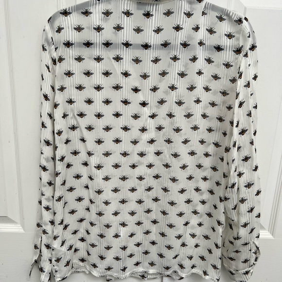 Topshop Bee Print button down shirt - Picture 3 of 5